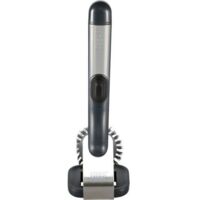 SinkTech™ Schrubber mit Spender Joseph Joseph SinkTech™, Küchenutensil, effektive Reinigung, robuste Borsten, Schaber, Stahlständer mit Tropfschale - transparent