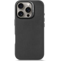 Decoded Leather Backcover iPhone 16 Pro Black