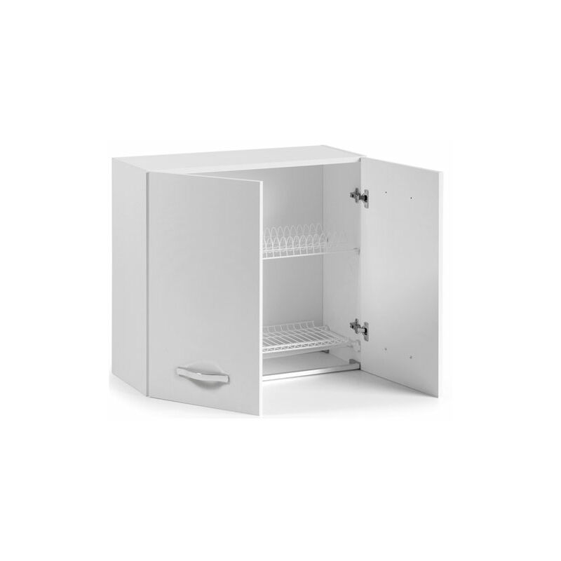 Mobile cucina componibile con sottolavello e pensile scolapiatti a 2 ante  80 cm olmo. Mobili sottolavelli per cucine componibili, completi di lavello  acciaio inox e miscelatore.