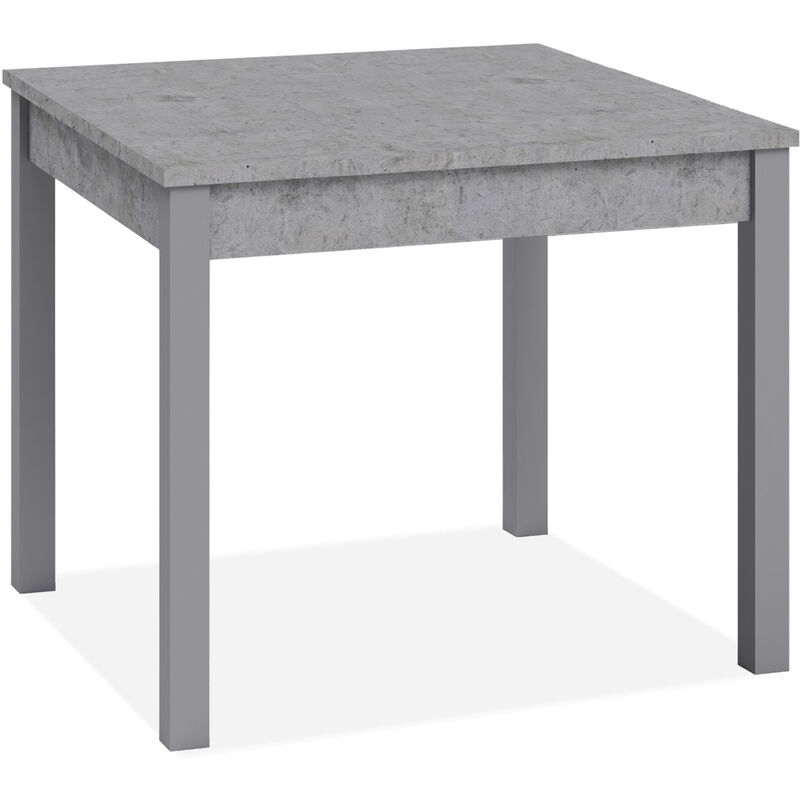 Tavolo Nice Bianco E Cemento 110x70cm - Per Spazi Piccoli Made France - Foto 9