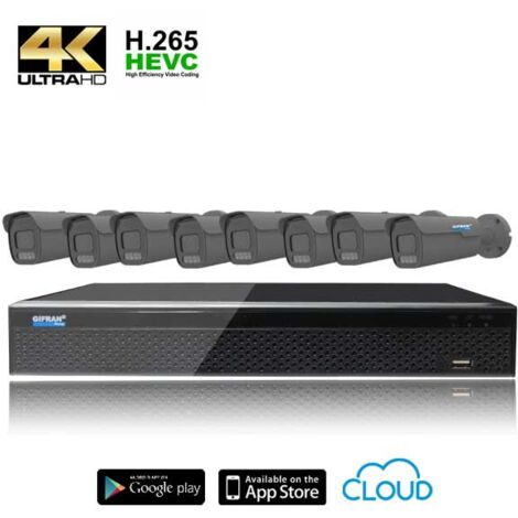 Kit Videosorveglianza 8 telecamere Ultra AHD 4K disco 1TB (1/4)