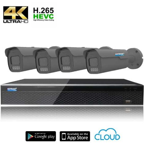 Kit 4 telecamere da esterno a focale variabile 8MPX – (1/4)