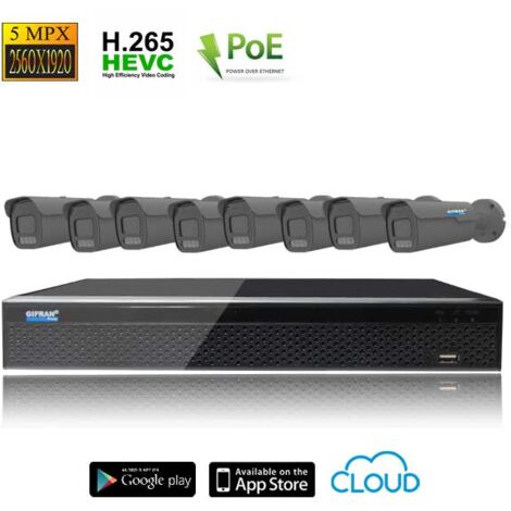 Kit videosorveglianza starvis 8 telecamere POE - (1/4)