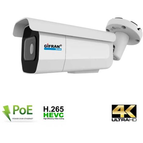 Telecamera videosorvegliana IP 8 mega pixel 4K h.265 con