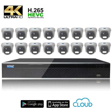 Kit Videosorveglianza 4K 16 telecamere Ultra AHD disco (1/4)