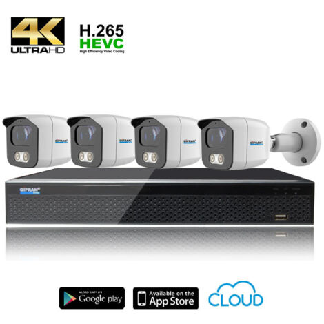 Kit Videosorveglianza 4 telecamere 1TB 5MPX prezzi