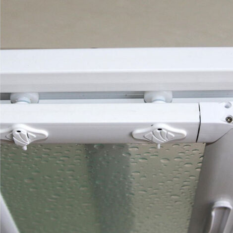 Box doccia angolare con profili in PVC e vetro acrilico