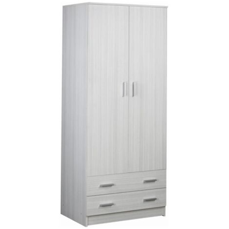 Armadio 2 ante 2 cassetti h182 l77 p52 cm colore eucalipto 456k sarmog - Sarmog (1/5)