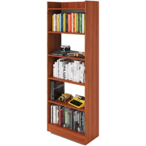 Libreria verticale componibile noce antico alta 180 cm, (1/4)
