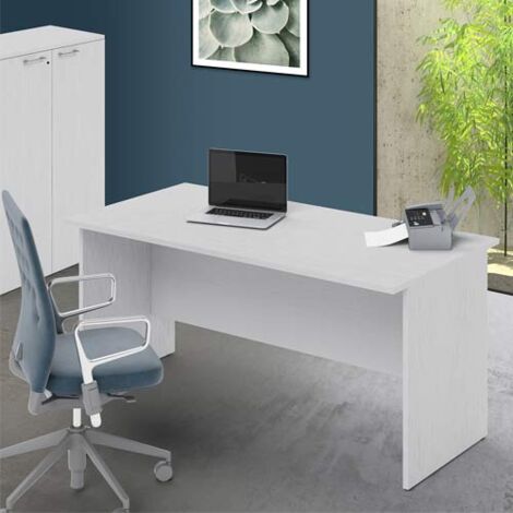 Scrivania ufficio colorazione bianca 160 x 80 x H 74 cm