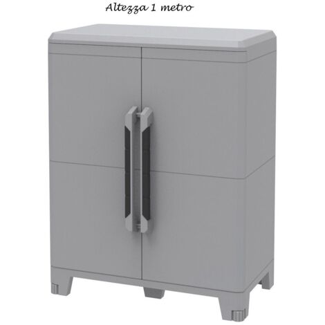 Armadio da esterno con ripiano e piedini regolabili. (1/5)