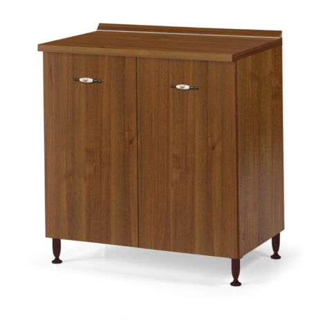 Mobile per cucina componibile 80 cm con due ante noce