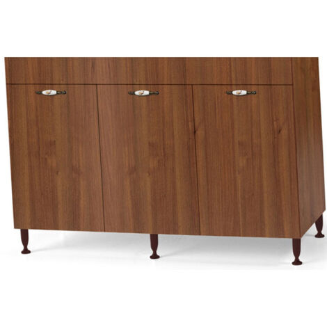 Sottolavello cucina componibile con ante 120 cm noce (1/5)