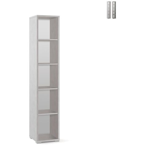 Mobile colonna 4 ripiani h199 l39 p41 cm colore bianco ossido db381k sarmog - Sarmog (1/4)