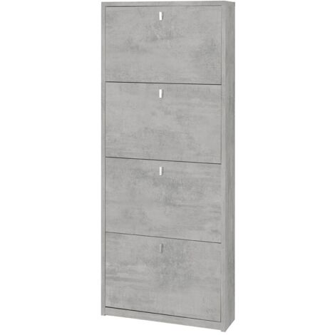 Armadio scarpiera slim con 4 ripiani a ribalta. (1/7)
