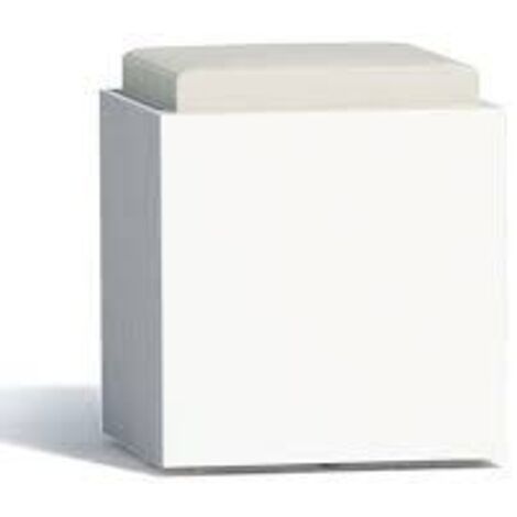 Pouf Comfy Square Marrone in Polimero Monacis - Cm 40X40X47,5 H