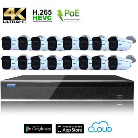 Videosorveglianza 4K kit 16 telecamere 8 Megapixel disco (1/4)