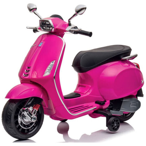 Vespa per bambine elettrica Piaggio rosa con batteria 12