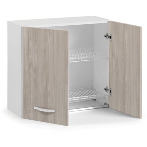 Mobile scolapiatti da muro per cucina componibile con