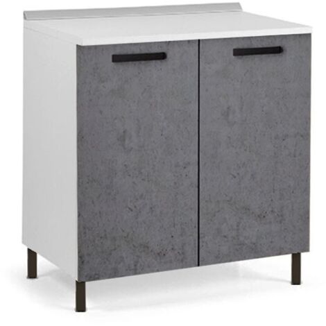 Mobile base da cucina grigio cemento 80x50xh.82 cm