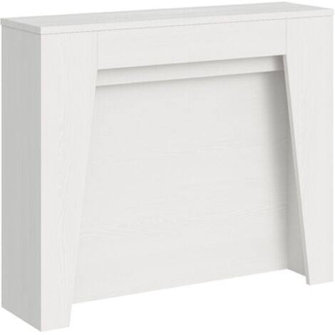 Consolle allungabile 90x25/211 cm DEVA Bianco Frassino allunghe interne