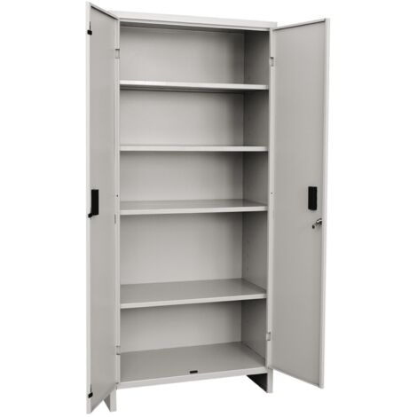 1PZ ARMADIO TUTTOPIANI 2 ANTE CM 40X80X179H IN KIT GRIGIO