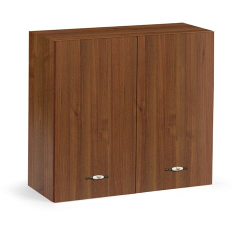 Pensile cucina 80x32x72 cm in legno noce antico con due ante - Adige (1/5)