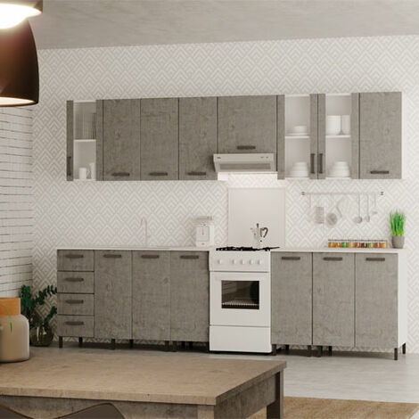 Mobile per cucina componibile con ante 80 cm olmo Mobili base cucine  85x80x50 cm