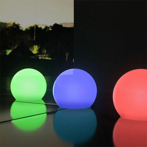 Lampada a palla 70 cm con cavo. Lampade da giardino di luce led multicolore  RGB