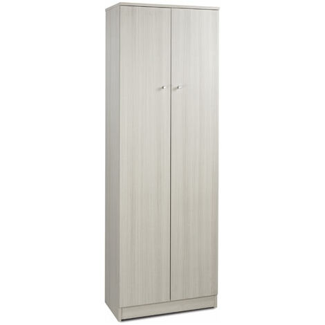 Armadio Multiuso HOMCOM Con Ante - 5 Ripiani Regolabili, Bianco, 60x31.5x165 Cm - Foto 7