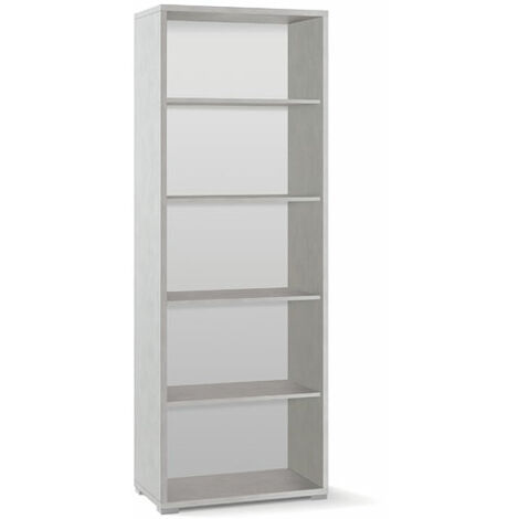 Libreria Home Collective Sonoma 40x180 Cm - 4 Ripiani Regolabili In Legno, Per Camera, Ufficio O Corridoio - Foto 8