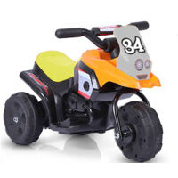 Motocicletta elettrica Racing arancio per bambino con