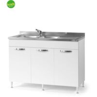Vetrina 40 Handy bianco frassinato