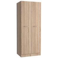 Armadio guardaroba camera da letto due ante in legno