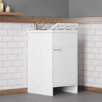 Mobile lavatoio in PVC colore bianco 45x50 cm - Laden