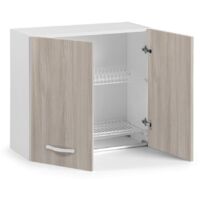 Mobile scolapiatti da muro per cucina componibile con