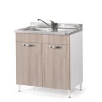 Sottolavello per cucina olmo 2 ante Cm 80x50xH 85