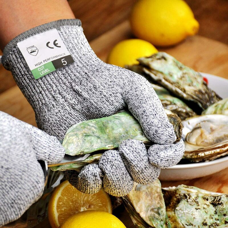 traitement du filet tranchant de mandoline et sculpture sur bois S iufvbgxdh 1 paire de gants de cuisine résistants de qualité alimentaire niveau 5 pour huîtres 