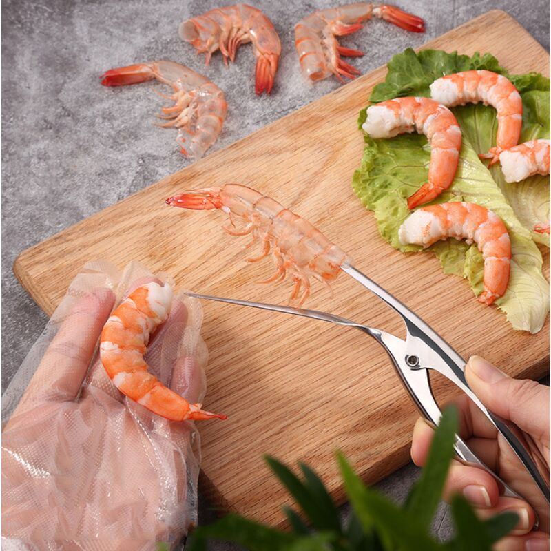ACAMPTAR Pack de 3 Professionnels en Acier Inoxydable Crevettes/Mante Mantis Peeling 