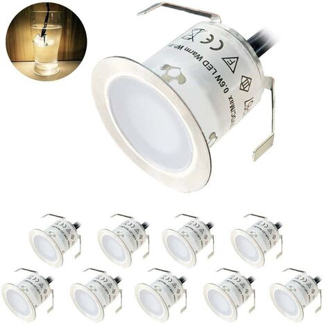 3w Spot Enterre LED Lampe Encastrable Exterieur Jardin Blanc Chaud DC12v 