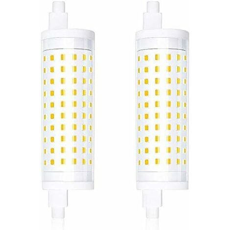 Bonlux Lot de 2 ampoules LED R7S 15 W 118 mm 220 V Blanc neutre 4000 K Angle d'éclairage 360 ° Remplace une ampoule halogène 150 W intensité non variable
