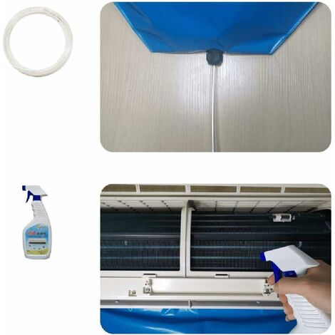 Fixation murale Sac à eau réutilisable pour nettoyage de la poussière et lavage au plafond Housse de nettoyage pour climatiseur 