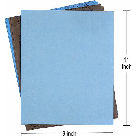 120 à 3000 grains assortis papier abrasif 42 papiers abrasifs humides et secs papier de verre imperméable pour meubles en bois 