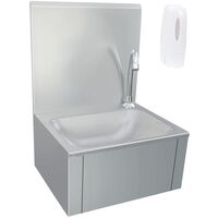 Lavabo de lavage avec robinet et distributeur de savon Inox 4442-A