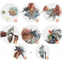 Réfléchissant Répulsif Oiseaux pour Protéger Le Jardin Ferme Silver Effaroucheur Oiseaux Decoration Ulikey 6 Pièces Moulin à Vent Réfléchissant Verger Remove The Oiseaux Repellent 