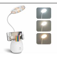ENHANCE Lampe LED Clipsable Liseuse Alimentation USB avec Cou Flexible 