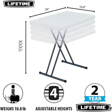 Lifetime Table Individuelle ajustable en hauteur