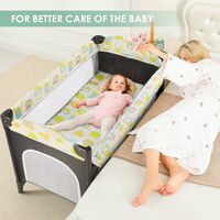 Mvpower Lit Parapluie Lit De Voyage Pour Bebe Lit Pliable Et Transportable Avec Moustiquaire Matelas A