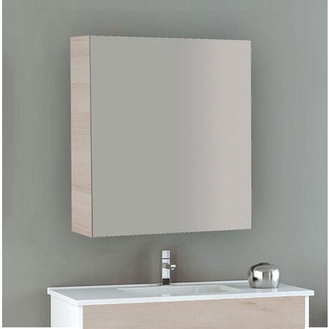 Mobile a specchio per mobili da bagno ALLSTONE 9 colori e 4 dimensioni  disponibili. Crema 60