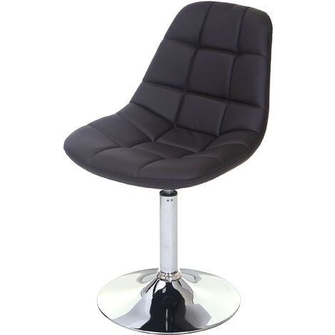 2x chaise de salle à manger Cascina, fauteuil pitovante, chrome - similicuir marron (1/5)